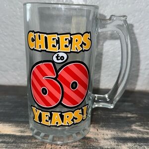 F-1 60th Birthday Beer/Rootbeer Mug - "Cheers to 60 Years"